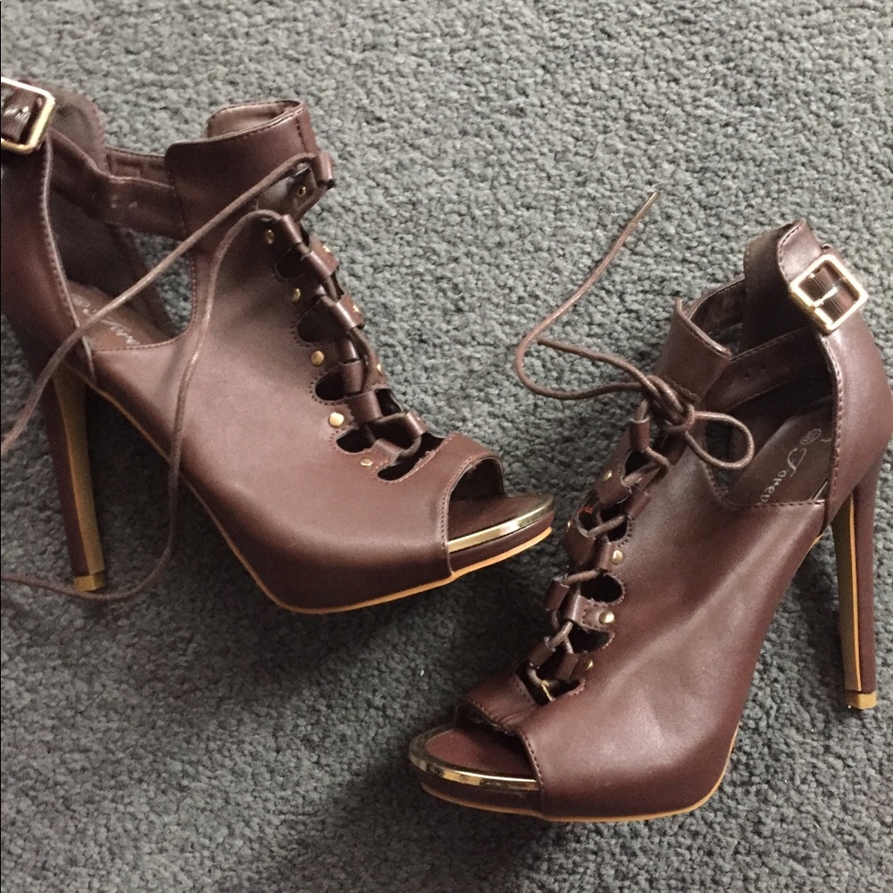 Brown heels